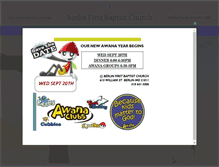 Tablet Screenshot of berlinfirstbaptist.com